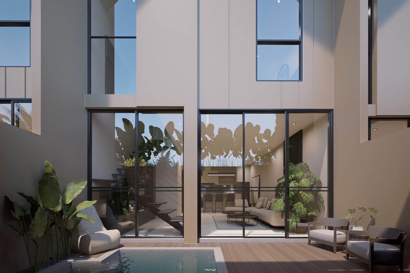 Außenbereich Villa B