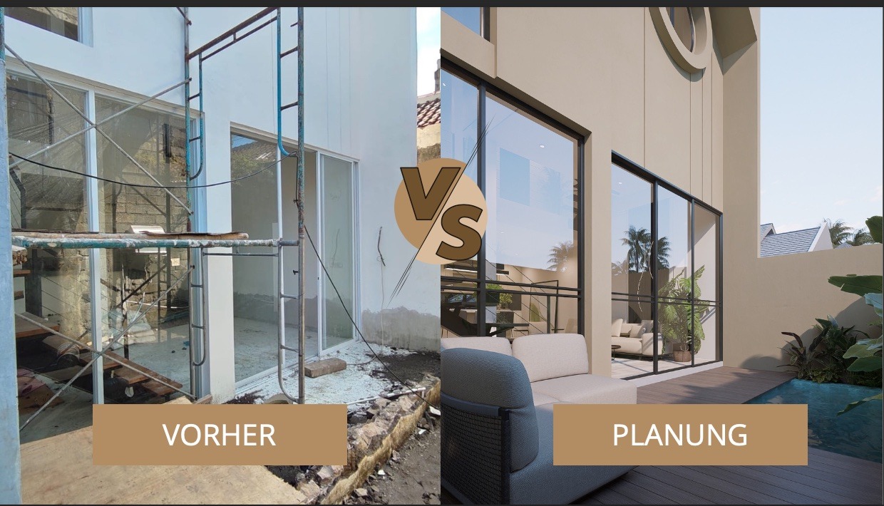 Vorher/Nachher – Außenbereich & Pool